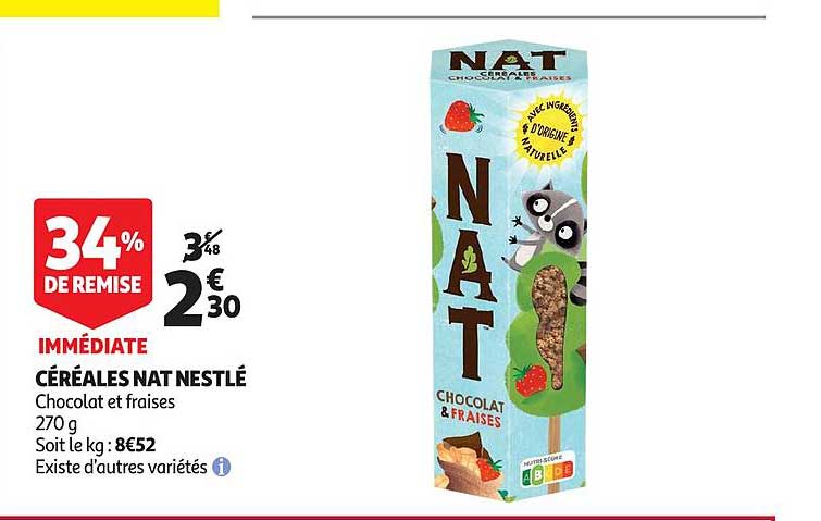 Céréales Nat Nestlé 34% De Remise Immédiate