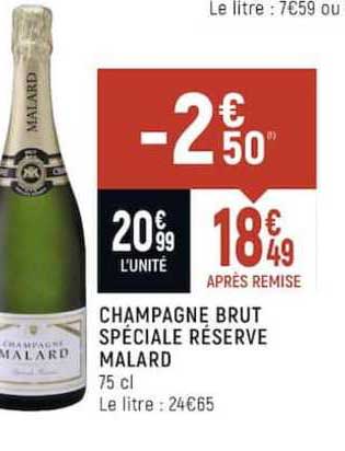 Champagne Brut Spéciale Réserve Malard