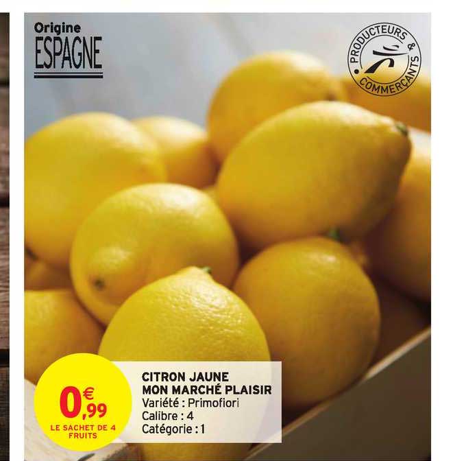 citron jaune mon marché plaisir