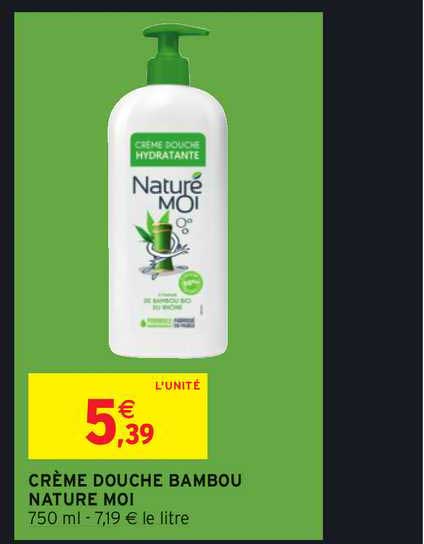 crème douche bambou naturé moi