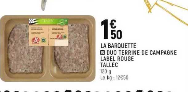 Duo Terrine De Campagne Label Rouge Tallec