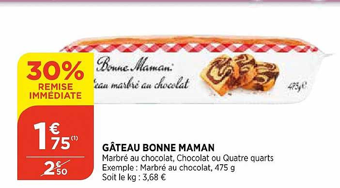 Gâteau Bonne Maman 30% De Remise Immédiate