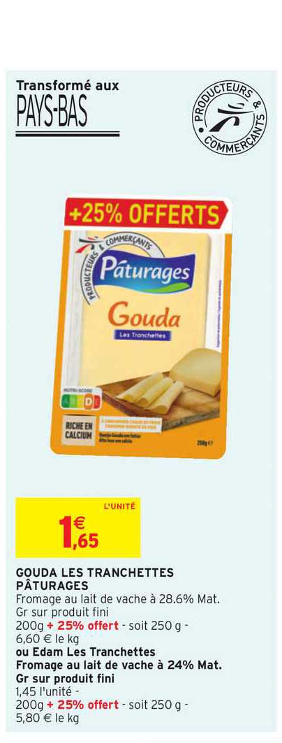Gouda Les Tranchettes Pâturages