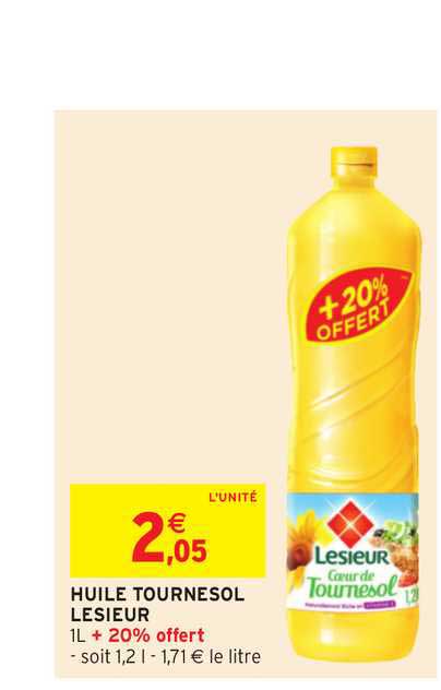 Huile Tournesol Lesieur