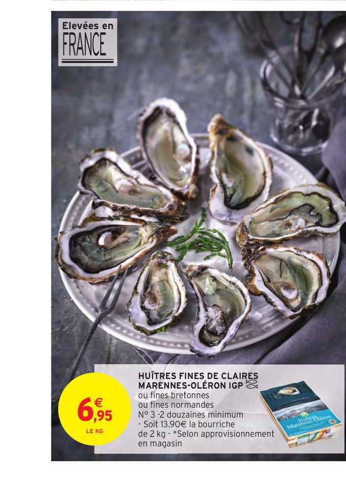 huîtres fines de claires marennes-oléron igp