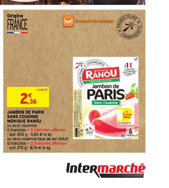 jambon de paris sans couenne monique ranou