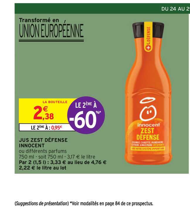 jus zest défense innocent