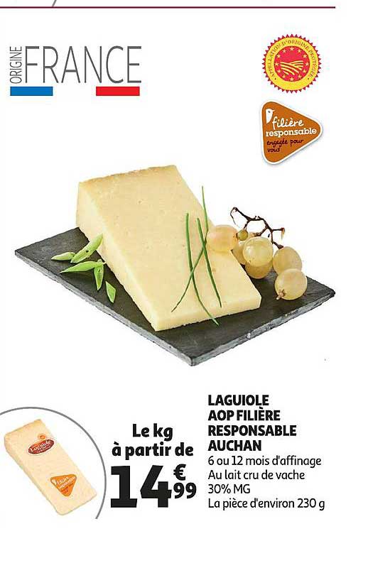 Laguiole Aop Filière Resposable Auchan