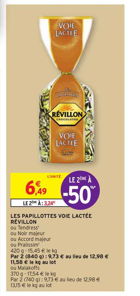 les papillottes voie lacté révillon