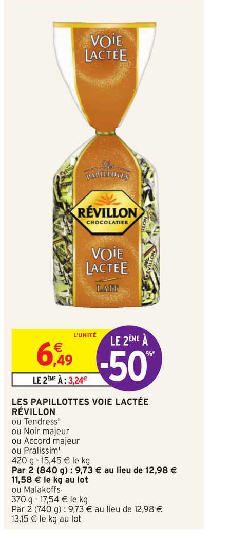 les papillottes voie lactée révillon le 2ème à -50%