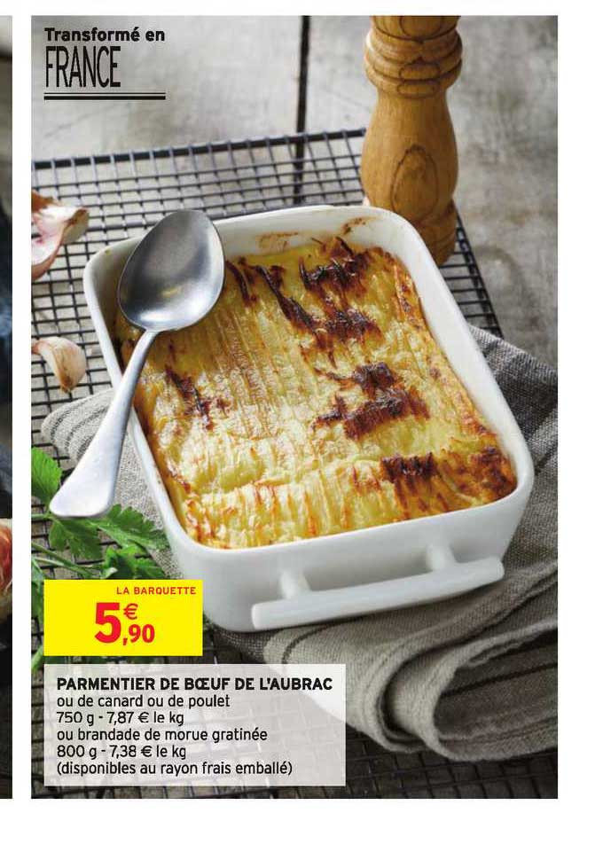 parmentier de bœuf de l'aubrac