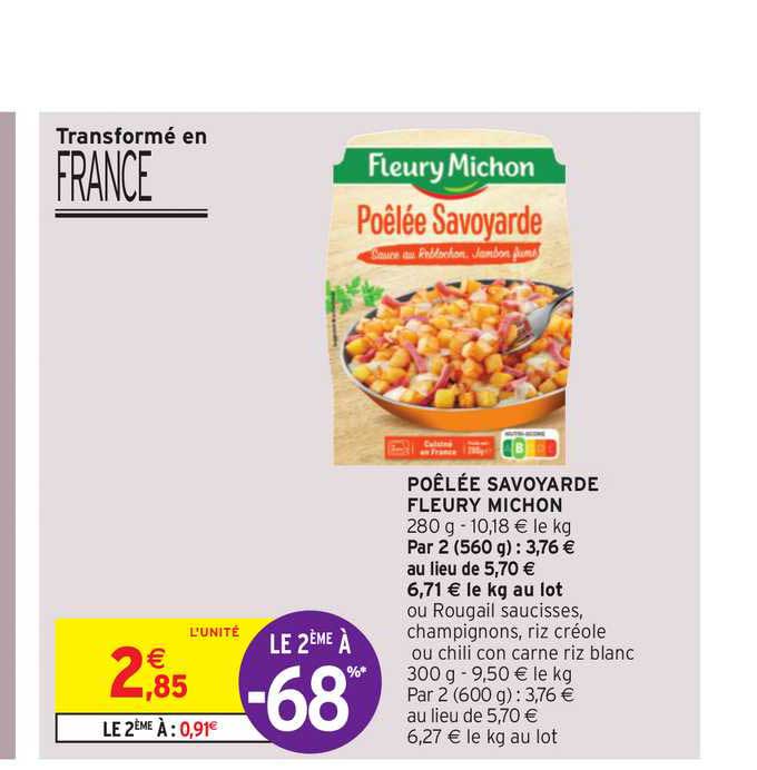 poêlée savoyarde fleury michon le 2ème à -68%