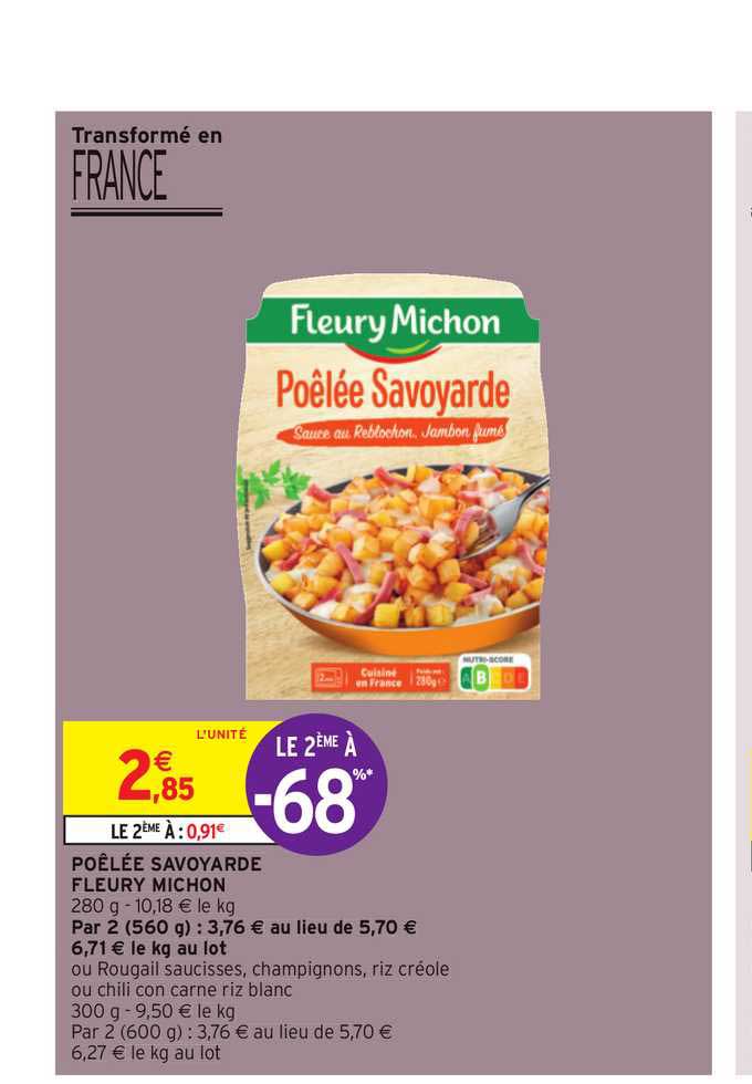 poêlée savoyarde fleury michon