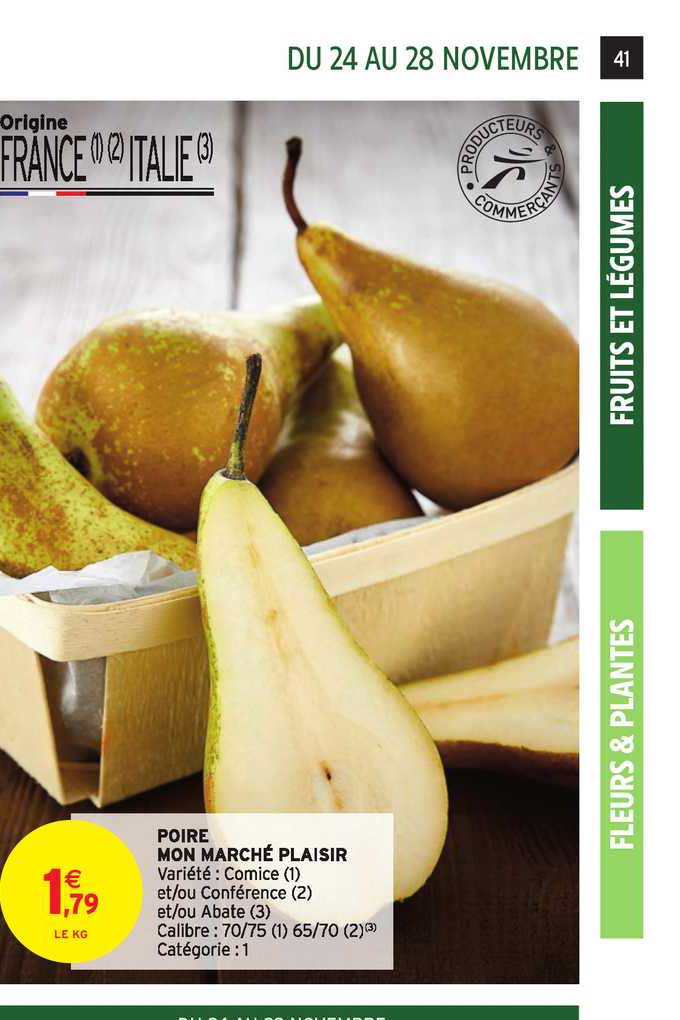 poire mon marché plaisir