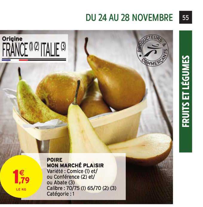 poire mon marché plaisir