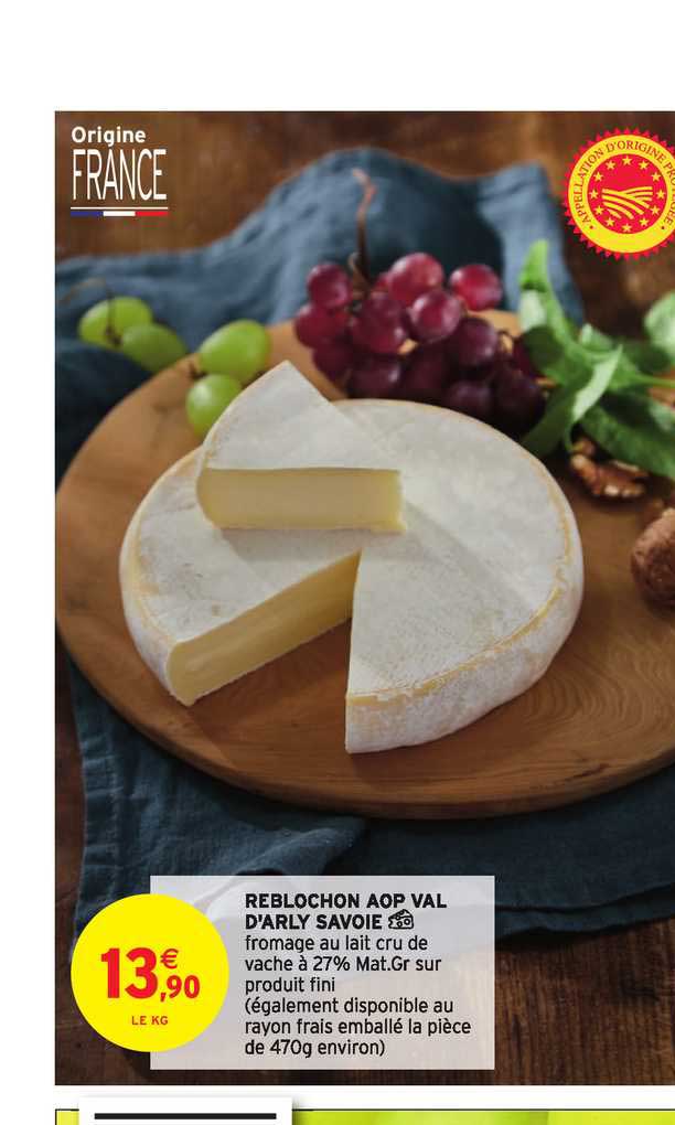 reblochon aop val d'arly savoie