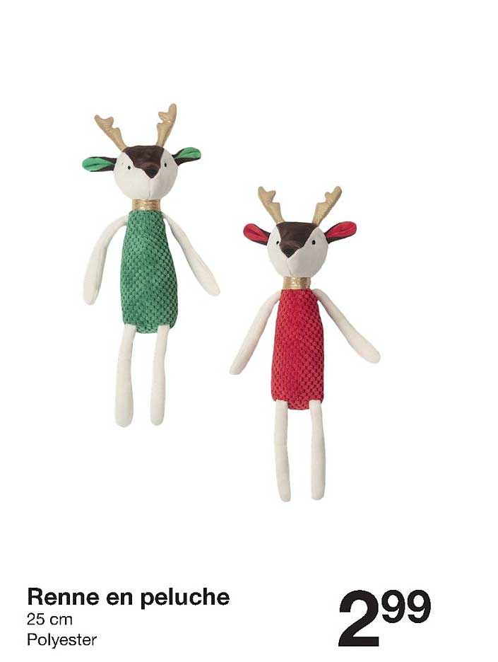 renne en peluche