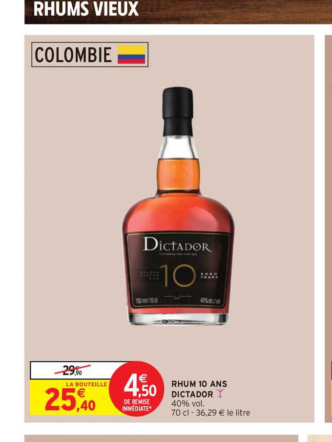 rhum 10 ans dictador