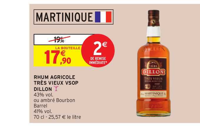 rhum agricole très vieux vsop dillon