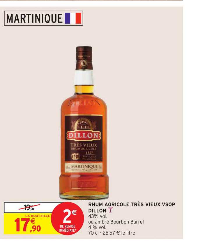 rhum agricole très vieux vsop dillon
