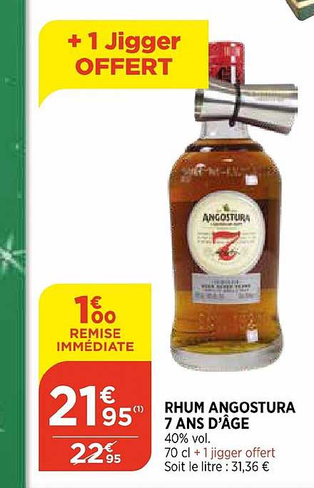 rhum angostura 7 ans d'âge