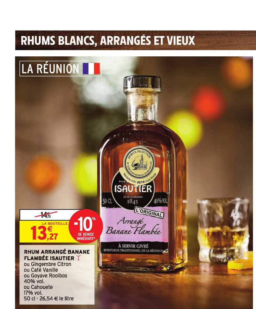rhum arrangé banane flambée isautier