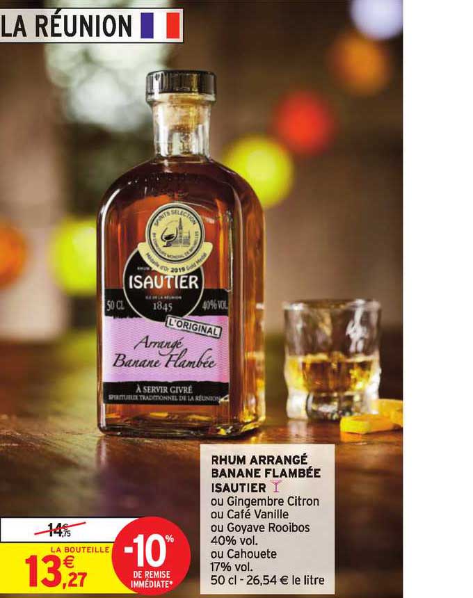 rhum arrangé banane flambée isautier