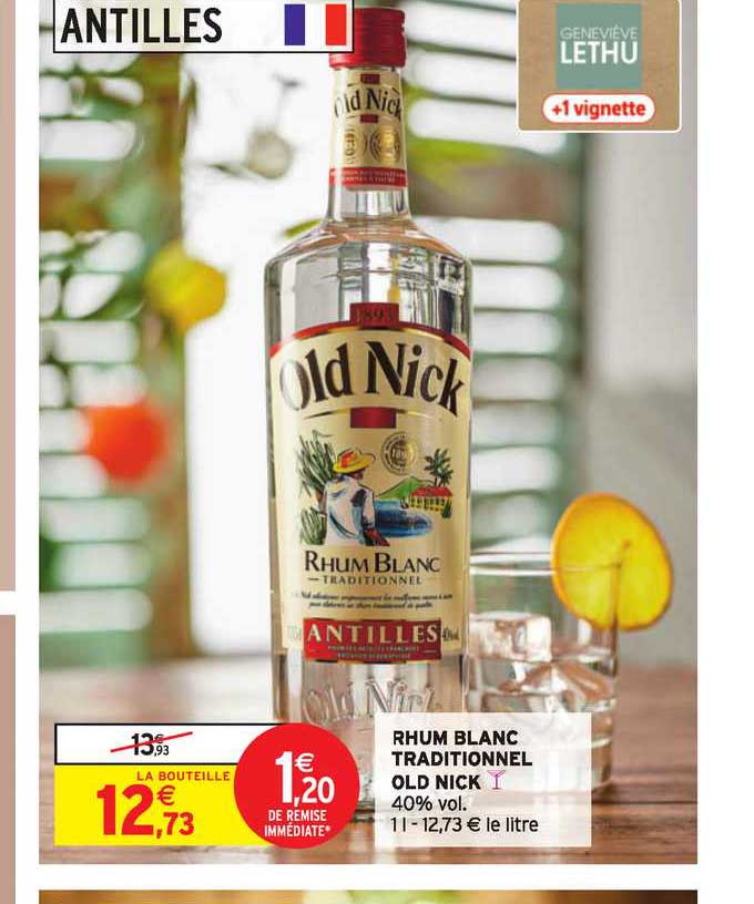 rhum blanc traditionnel old nick