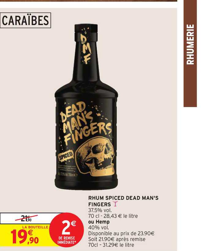 rhum spiced dead man's fingers