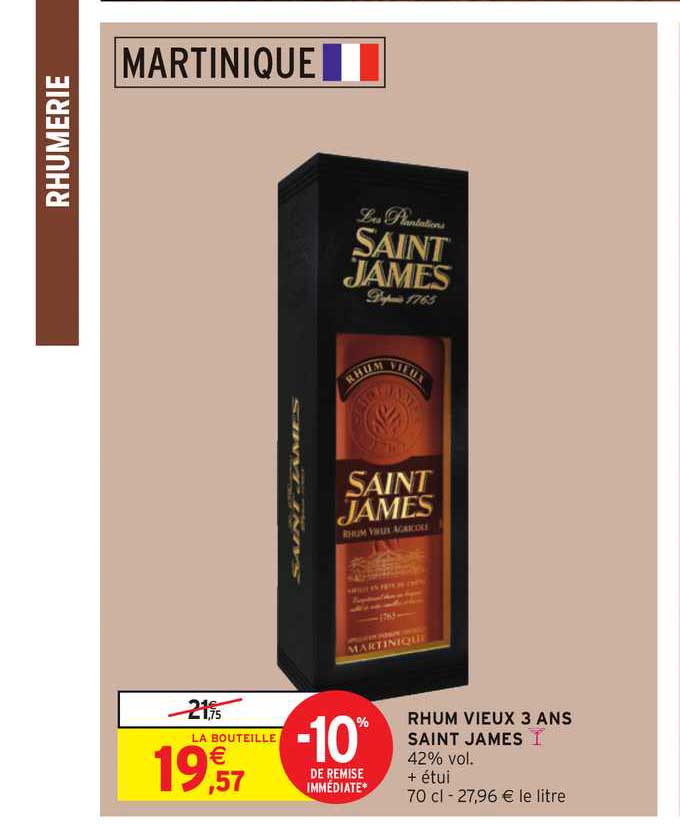 rhum vieux 3 ans saint james
