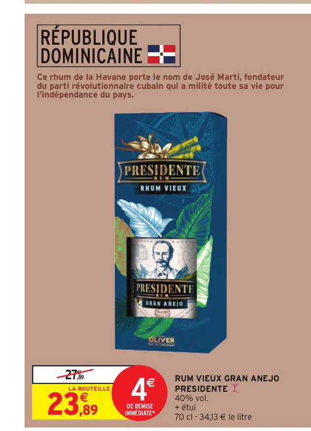 rhum vieux gran anejo presidente