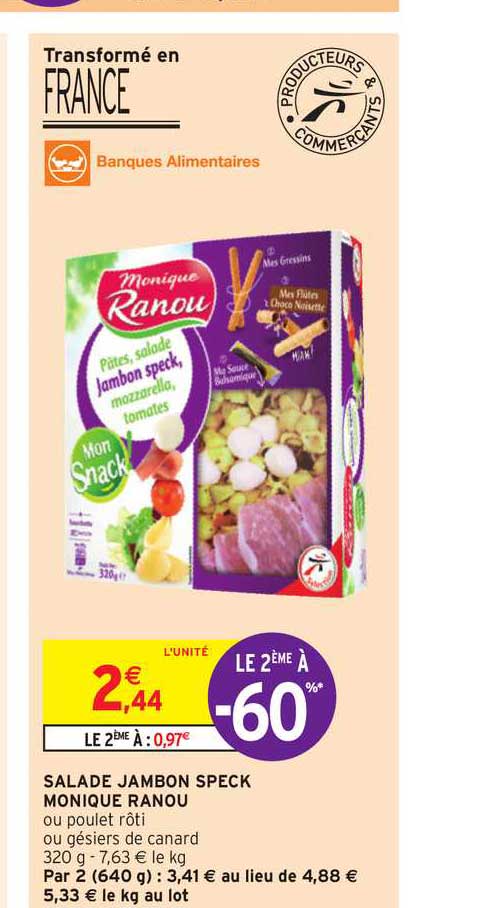 Salade Jambon Speck Monique Ranou