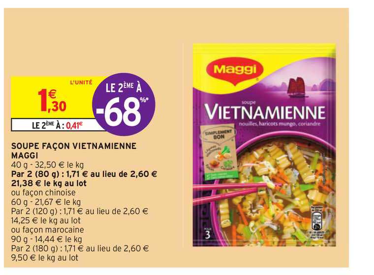 soupe façon vietnamienne maggi