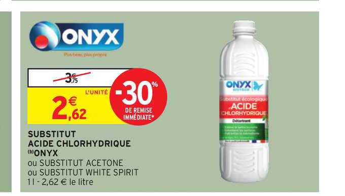 substitut acide chlorhydrique onyx