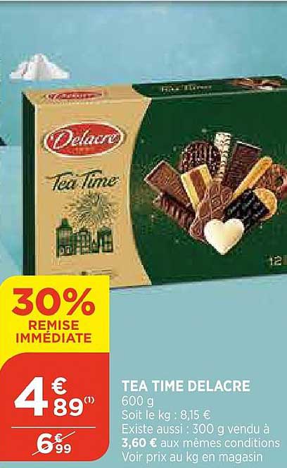 Tea Time Delacre 30% De Remise Immédiate