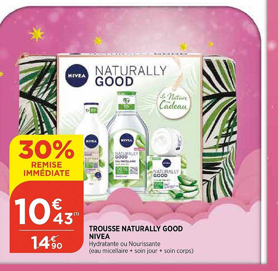 trousse naturally good nivea 30% de remise immédiate