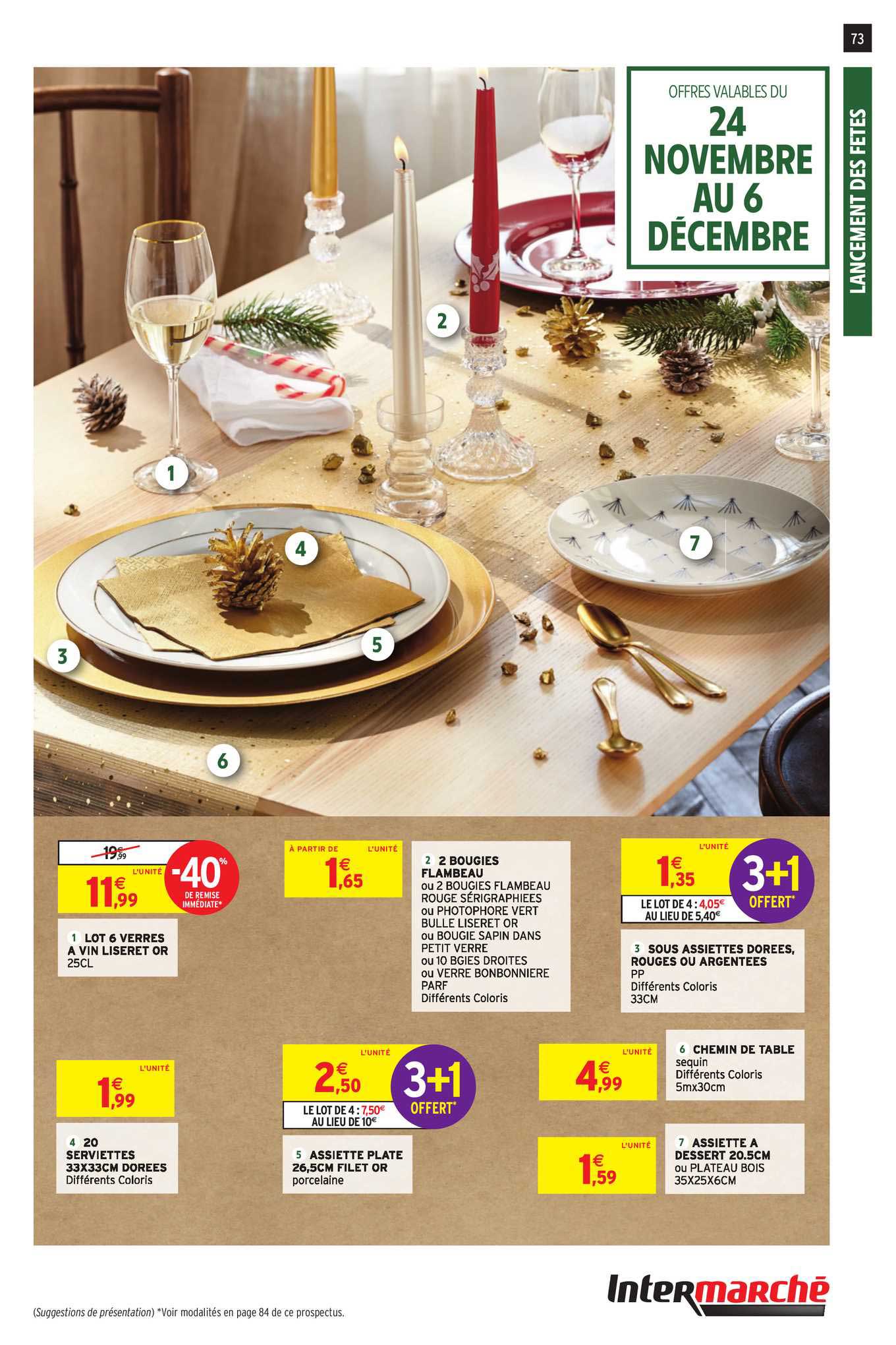 verre à vin liseret or, serviettes dorées, bougie flambeau, sous assiettes dorées, chemin de table, assiette à dessert