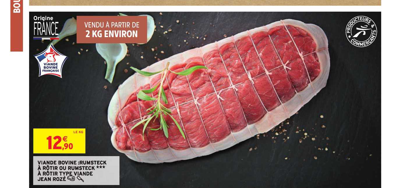 viande bovine rumsteck à rôtir ou rumsteck à rôtir type viande jean rozé