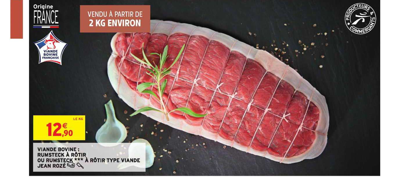 viande bovine rumsteck à rôtir ou rumsteck à rôtir type viande jean rozé