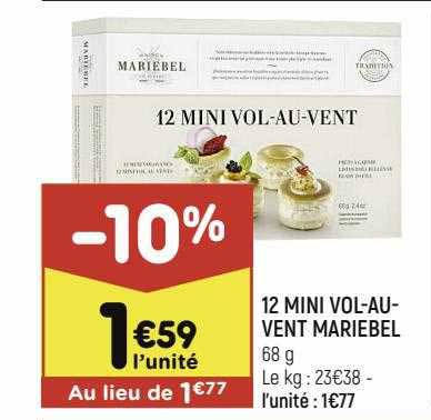 12 Mini Vol-au-vent Mariebel