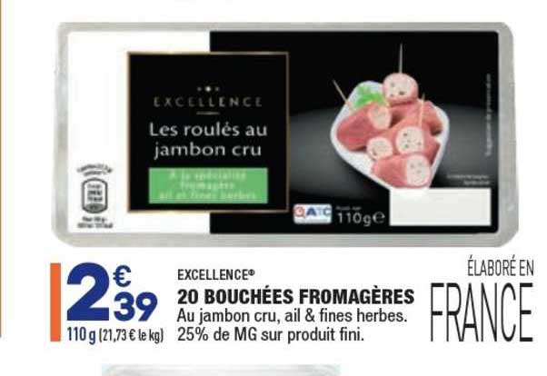 20 Bouchées Fromagères Excellence
