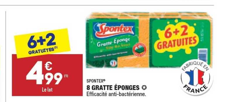 8 gratte éponges spontex