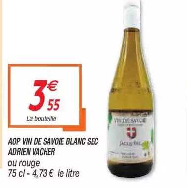 aop vin de savoie blanc sec adrien vacher