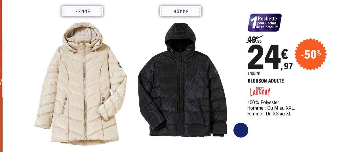 blouson adulte tokyo laundry