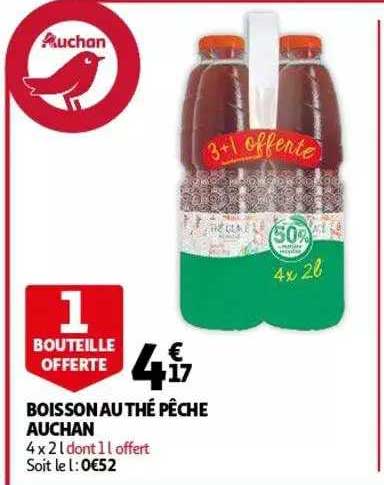 Boisson Au Thé Pêche Auchan