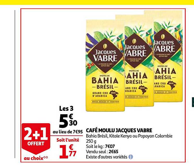 café moulu jacques vabre