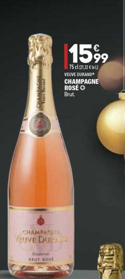 champagne rosé veuve durand