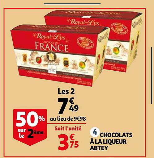 chocolats à la liqueur abtey