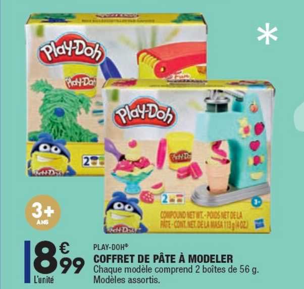 coffret de pâte à modeler play-doh