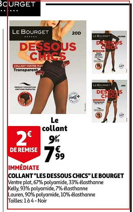 collant "les dessous chics" le bourget
